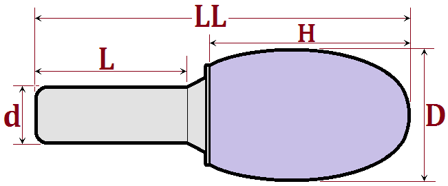 креслення бор фреза слива