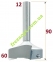 Фреза для слебів зі змінними ножами Sekira Industry, D60 10° d12 // 555-600-12i 0