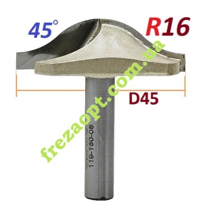 Фасонная фреза Sekira 119-160-08 (D45.2, R16, d8)