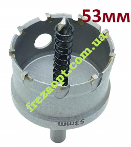 Коронка 53мм по металу, ФЕРОН // універсальна, під дрель