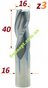 Sekira 602-164-16 // пазова твердосплавна фреза для деревини D16*h40*d16*L80