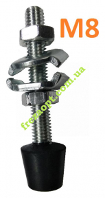 Гвинт з резиновою опорою М8*1,25
