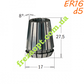Цанга CMT 184.050.16 ER16 d5 DIN6499
