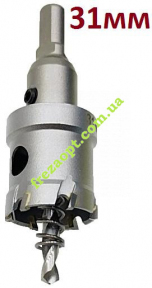Коронка 31мм по металу, ФЕРОН // універсальна, під дрель