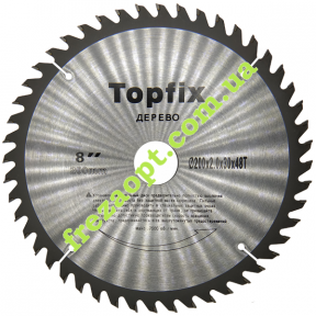 Пильный диск Topfix Ø200*2.0*1.5*Ø30 Z48 (Поперечное пиление)