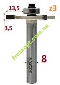 Фреза пазова Sekira 031-435-18, H3.5 D40 d8 L50