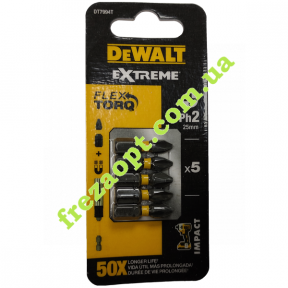 Комплект ударних біт DeWalt® DT7994T 5шт (Ph2*25мм)
