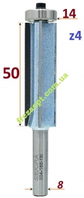 Фреза обгонна Sekira Industry, z4 D16 h51.5 d8 // 024-165-18i