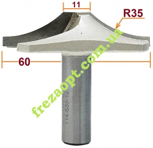 Фасонная фреза Sekira 114-635-12 (D60, R35, d12)