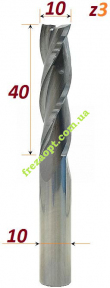 Пазова фреза для деревина, Sekira 602-104-10 (D10-h40-d10-L80)