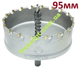 Коронка 95мм по металу, ФЕРОН // універсальна, під дрель