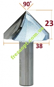 Конічна фреза 90°, D38мм, Sekira Industry 005-380-12i, для V пазу