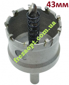 Коронка 43мм по металу, ФЕРОН // універсальна, під дрель