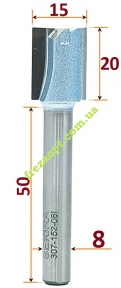Пазова фреза Sekira Industry 307-152-08і, 15мм