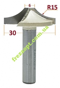 Фасонная фреза Sekira 114-315-08 (D30, R15, d8)