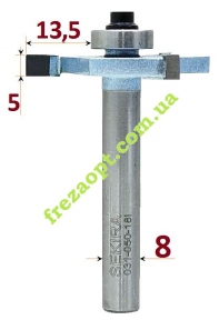 Фреза пазова Sekira Industry 031-050-18i, h5 D40 d8 L50