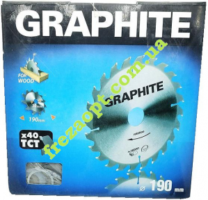 Пила по дереву 190мм 40 зубів // GRAPHITE 57H670