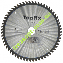 Пильный диск Topfix Ø216*2.4*1.7*Ø30 Z60 (Поперечное пиление)
