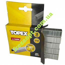 Скобы для степлера Topex 41E314 J/53 14мм 1000шт