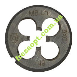 Плашка М8*1.25, Обороты левая, Резьба стандарт