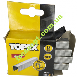 Скобы для степлера Topex 41E412 12мм (12*10,6*1,2) 1000шт