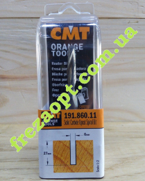 Спиральная чистовая фреза CMT 191.860.11 Z2 (6x27x8x70)