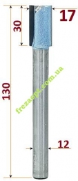 Довга пазова фреза Sekira Industry 307-173-12і, 17мм // для глибоких пазів