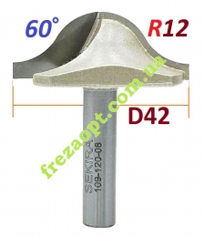 Фасонная фреза Sekira 109-120-08 (D41.6, R12, d8)