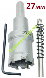 Коронка 27мм по металу, ФЕРОН // універсальна, під дрель