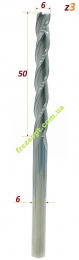 Пазова фреза для деревина, Sekira 602-065-06 (D6-h50-d6-L100)