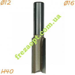 Пальчиковая фреза по дереву Sekira 12-003-164 (Ø16*40*Ø12) Z2