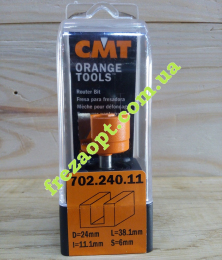 Пальчиковая фреза CMT 702.240.11 (Ø24x11,1xØ6x38,1)