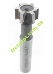 Фреза по металу Т паз z6 - D16-h8-d10-L65- HSS // 76016810