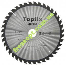 Пильный диск Topfix Ø216*2.4*1.7*Ø30 Z40 (Поперечное пиление)