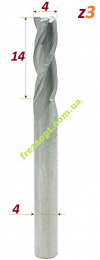 Пазова фреза для деревина, Sekira 602-041-04 (D4-h14-d4-L40)