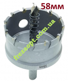 Коронка 58мм по металу, ФЕРОН // універсальна, під дрель