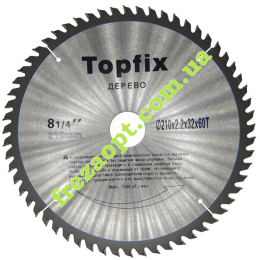 Пильный диск Topfix Ø210*2.2*1.5*Ø32 Z60 (Поперечное пиление)