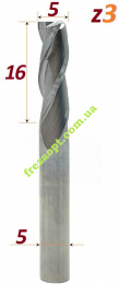 Пазова фреза для деревина, Sekira 602-051-05 (D5-h16-d5-L40)