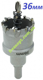 Коронка 36мм по металу, ФЕРОН // універсальна, під дрель