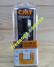 Погружная пальчиковая фреза CMT 174.220.11 (22x20x8x70) Z2+1