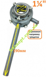 Плашкотримач з тріщаткою, під плашки 1¼