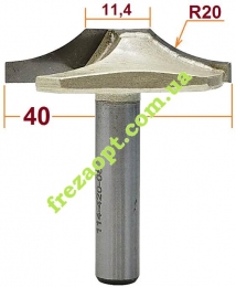 Фасонная фреза Sekira 114-420-08 (D40, R20, d8)
