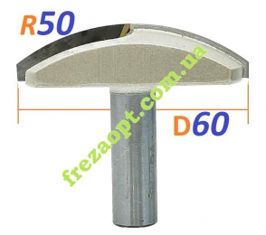 Фреза Sekira, галтель широка, D60мм R50 // 121-650-12