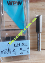 Фреза по дереву WPW P241003 (Ø10,0x25,0xØ6,0x57,0)