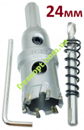 Коронка 24мм по металу, ФЕРОН // універсальна, під дрель