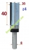 Фреза обгонна Sekira Industry, ∅16мм h39мм під цангу 8мм // 328-164-18i