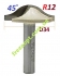 Фасонная фреза Sekira 119-120-08 (D34, R12, d8)