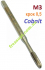 Мітчик М3, оберти праві, крок 0.5, HSS-Cobalt