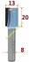 Пазова фреза Sekira Industry 307-132-08і, 13мм
