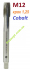 Мітчик М12, оберти праві, крок 1.25, HSS-Cobalt